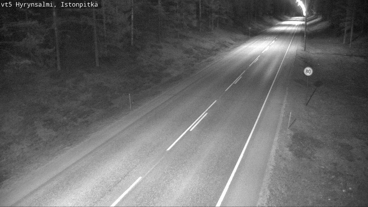 Weather Camera Image Road 5 Hyrynsalmi, Istonpitkä, Hyrynsalmi, Kainuu