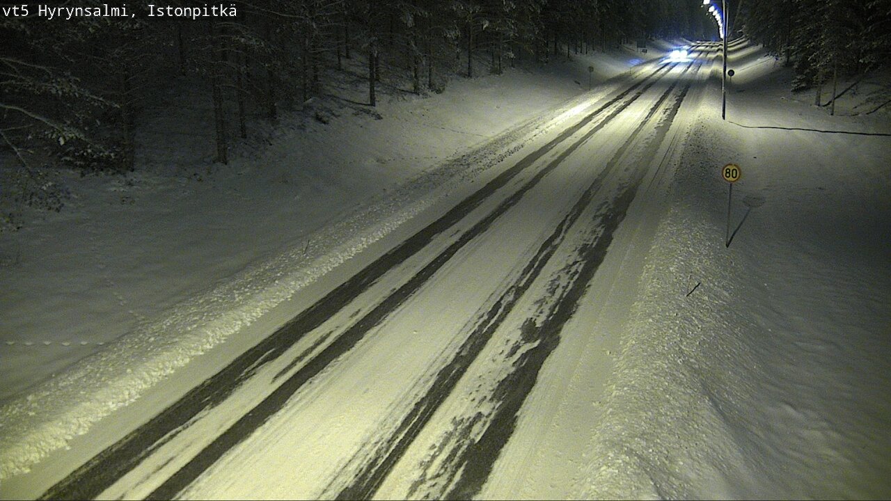 Weather Camera Image Road 5 Hyrynsalmi, Istonpitkä, Hyrynsalmi, Kainuu