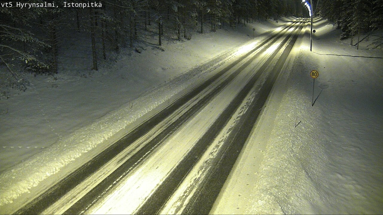 Weather Camera Image Road 5 Hyrynsalmi, Istonpitkä, Hyrynsalmi, Kainuu