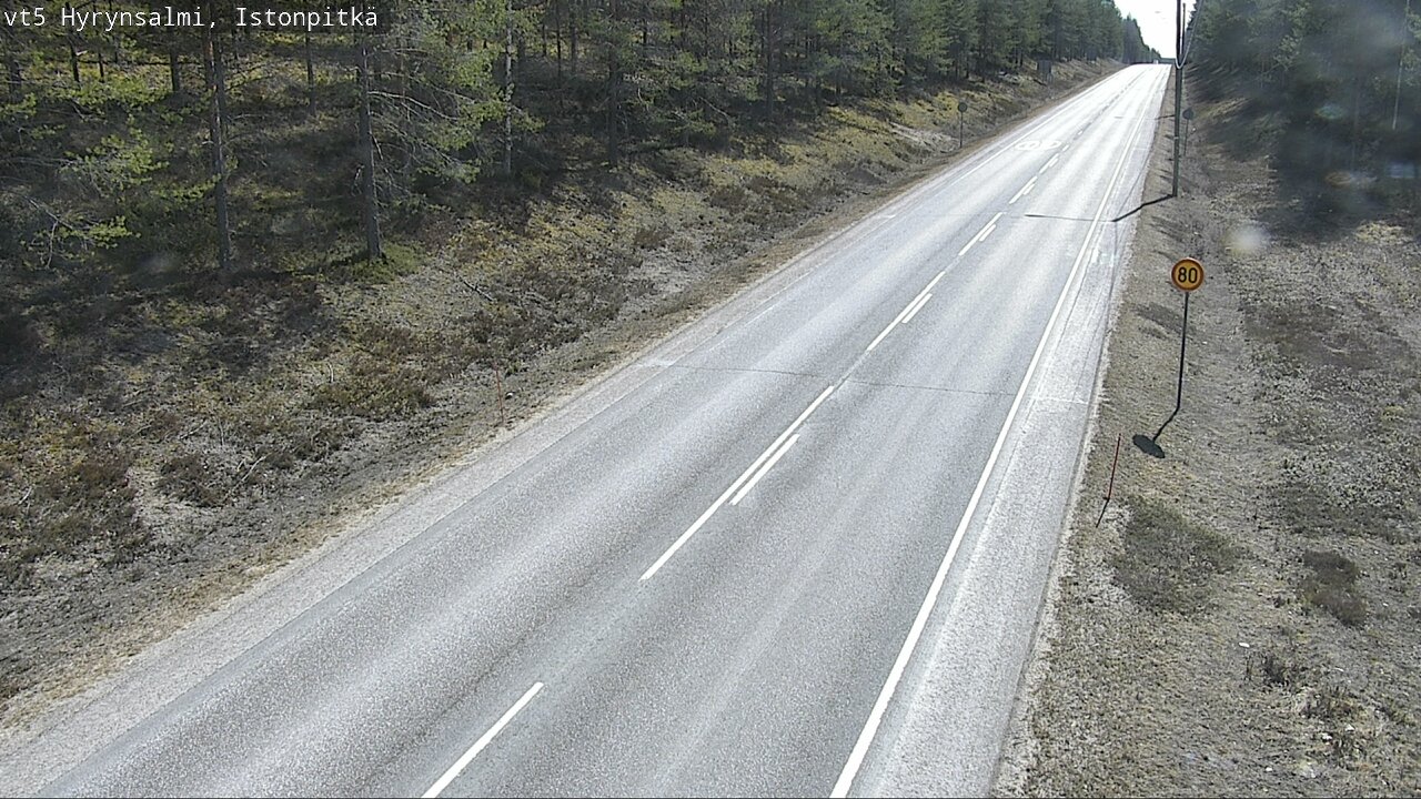 Weather Camera Image Road 5 Hyrynsalmi, Istonpitkä, Hyrynsalmi, Kainuu