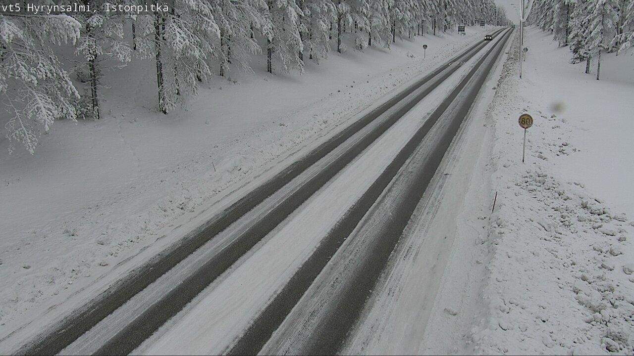 Weather Camera Image Road 5 Hyrynsalmi, Istonpitkä, Hyrynsalmi, Kainuu