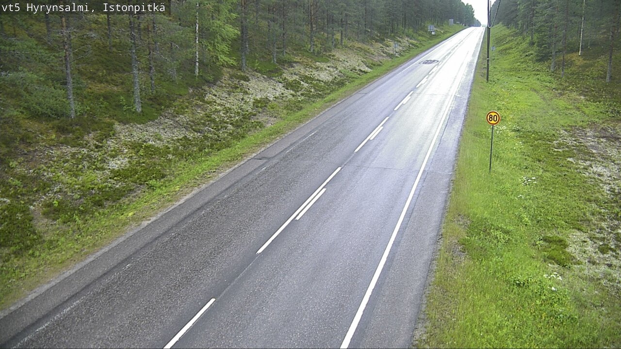 Kelikamerat Kuva Tie 5 Hyrynsalmi, Istonpitkä, Hyrynsalmi, Kainuu