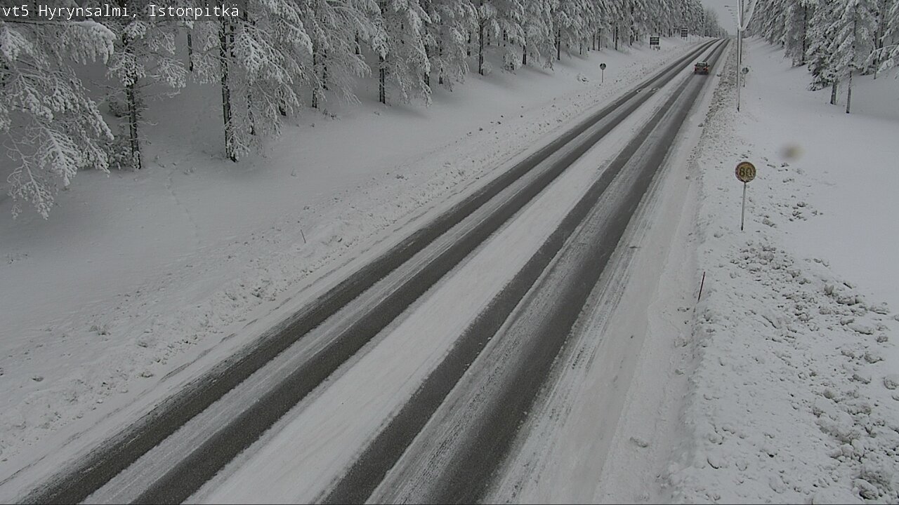Weather Camera Image Road 5 Hyrynsalmi, Istonpitkä, Hyrynsalmi, Kainuu