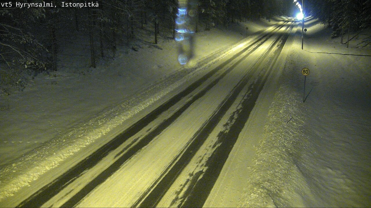 Weather Camera Image Road 5 Hyrynsalmi, Istonpitkä, Hyrynsalmi, Kainuu
