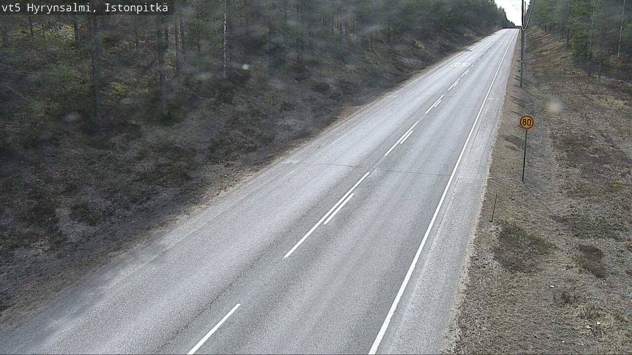Weather Camera Image Road 5 Hyrynsalmi, Istonpitkä, Hyrynsalmi, Kainuu