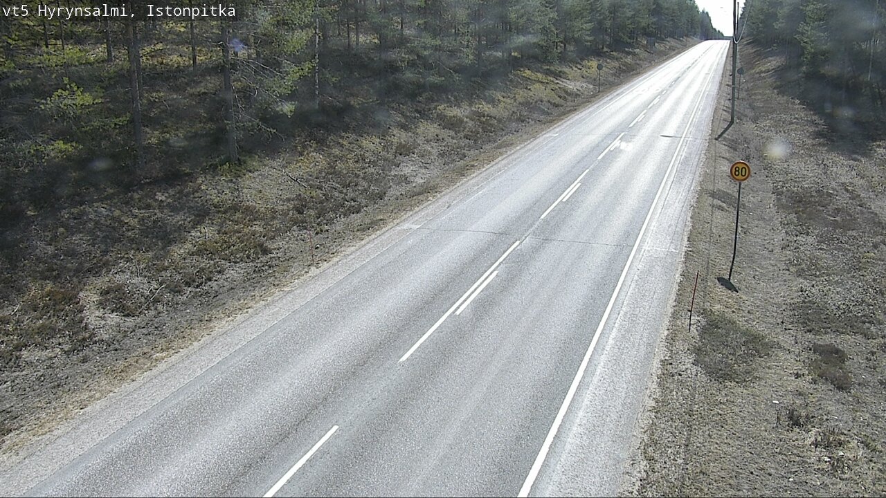 Weather Camera Image Road 5 Hyrynsalmi, Istonpitkä, Hyrynsalmi, Kainuu