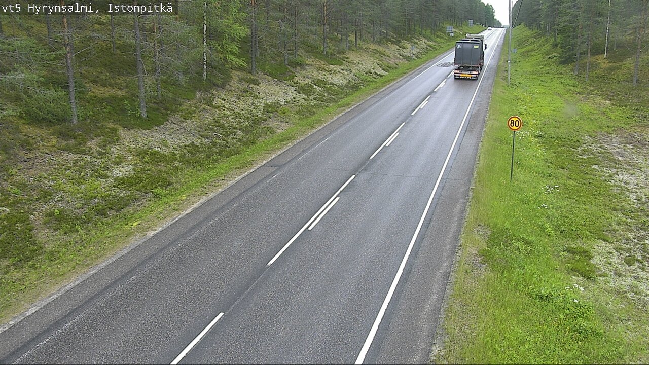 Kelikamerat Kuva Tie 5 Hyrynsalmi, Istonpitkä, Hyrynsalmi, Kainuu
