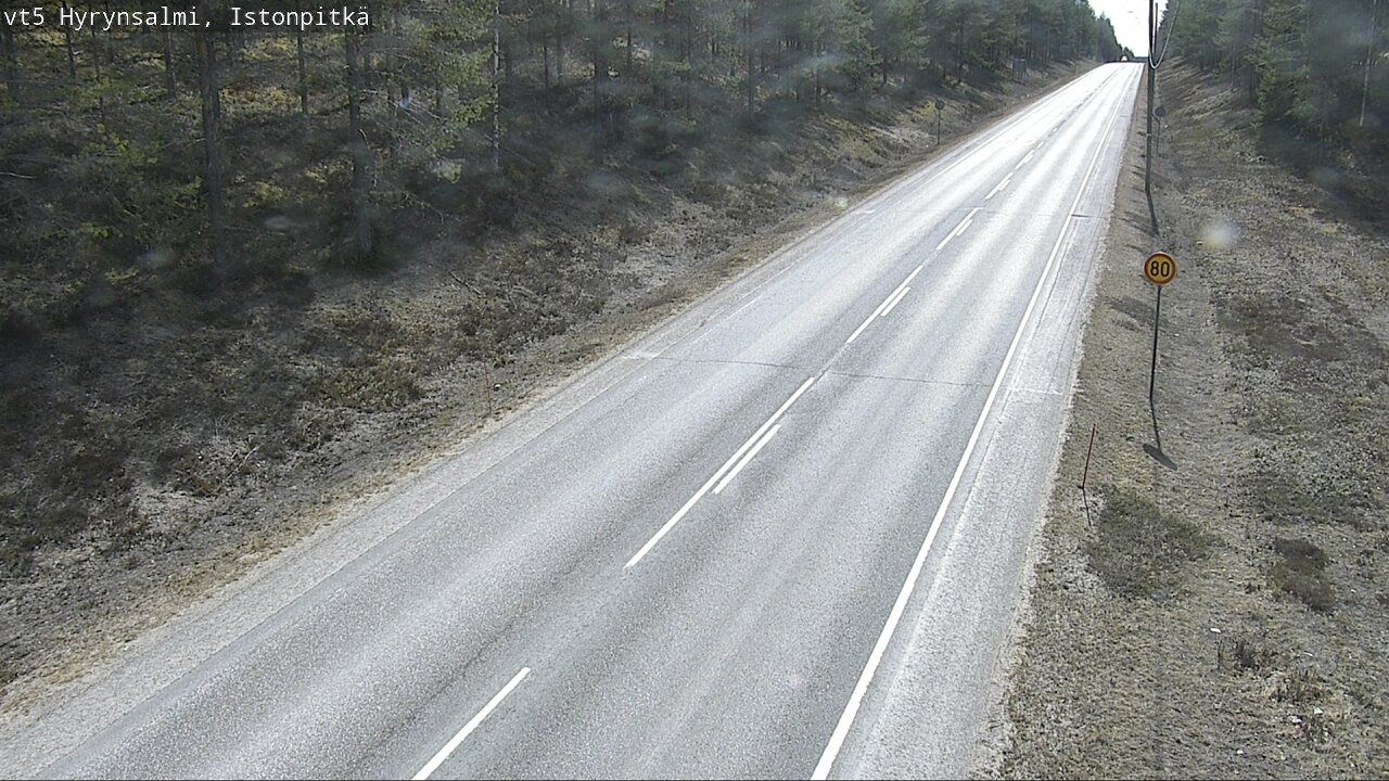Weather Camera Image Road 5 Hyrynsalmi, Istonpitkä, Hyrynsalmi, Kainuu