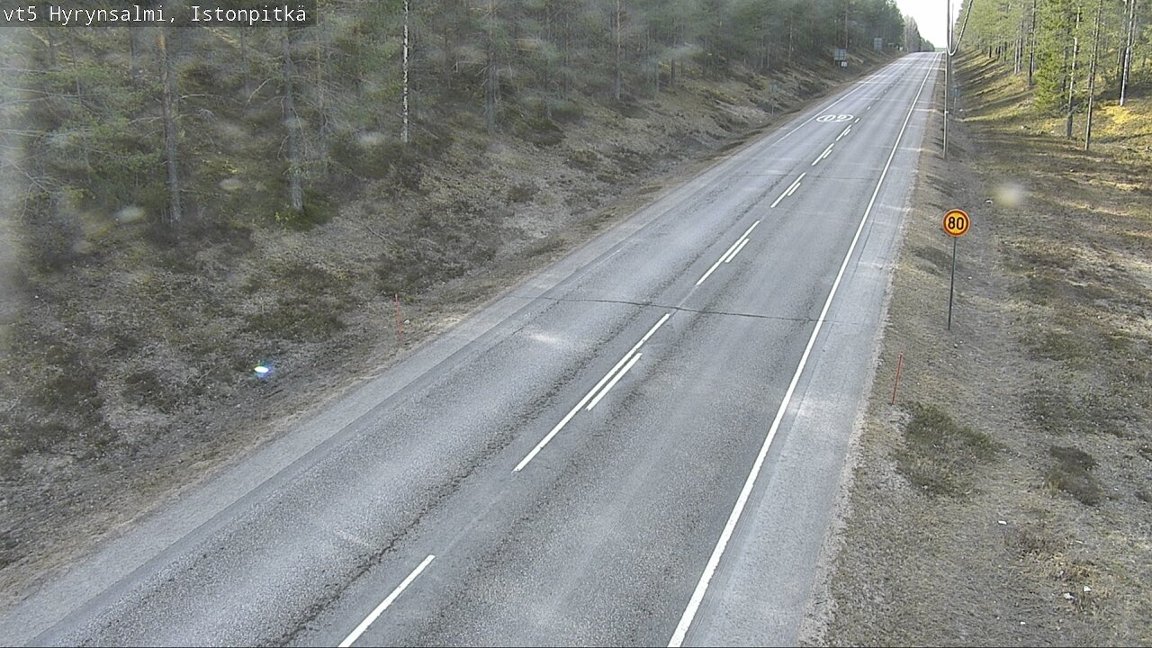 Weather Camera Image Road 5 Hyrynsalmi, Istonpitkä, Hyrynsalmi, Kainuu
