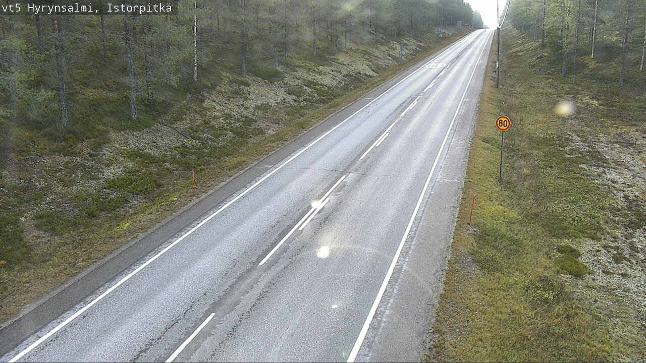 Kelikamerat Kuva Tie 5 Hyrynsalmi, Istonpitkä, Hyrynsalmi, Kainuu