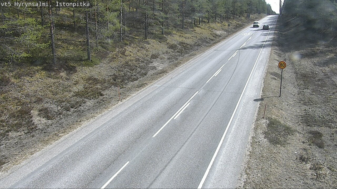 Weather Camera Image Road 5 Hyrynsalmi, Istonpitkä, Hyrynsalmi, Kainuu