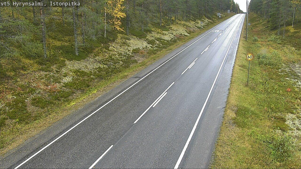 Weather Camera Image Road 5 Hyrynsalmi, Istonpitkä, Hyrynsalmi, Kainuu