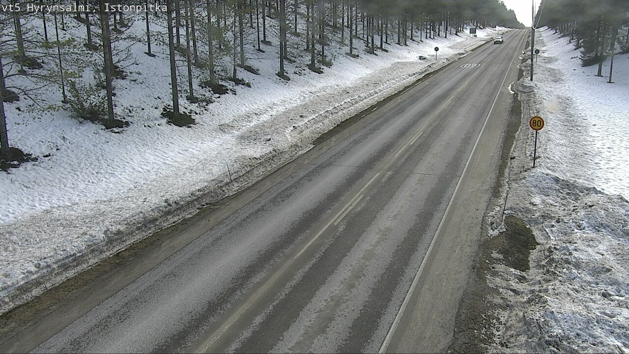 Weather Camera Image Road 5 Hyrynsalmi, Istonpitkä, Hyrynsalmi, Kainuu