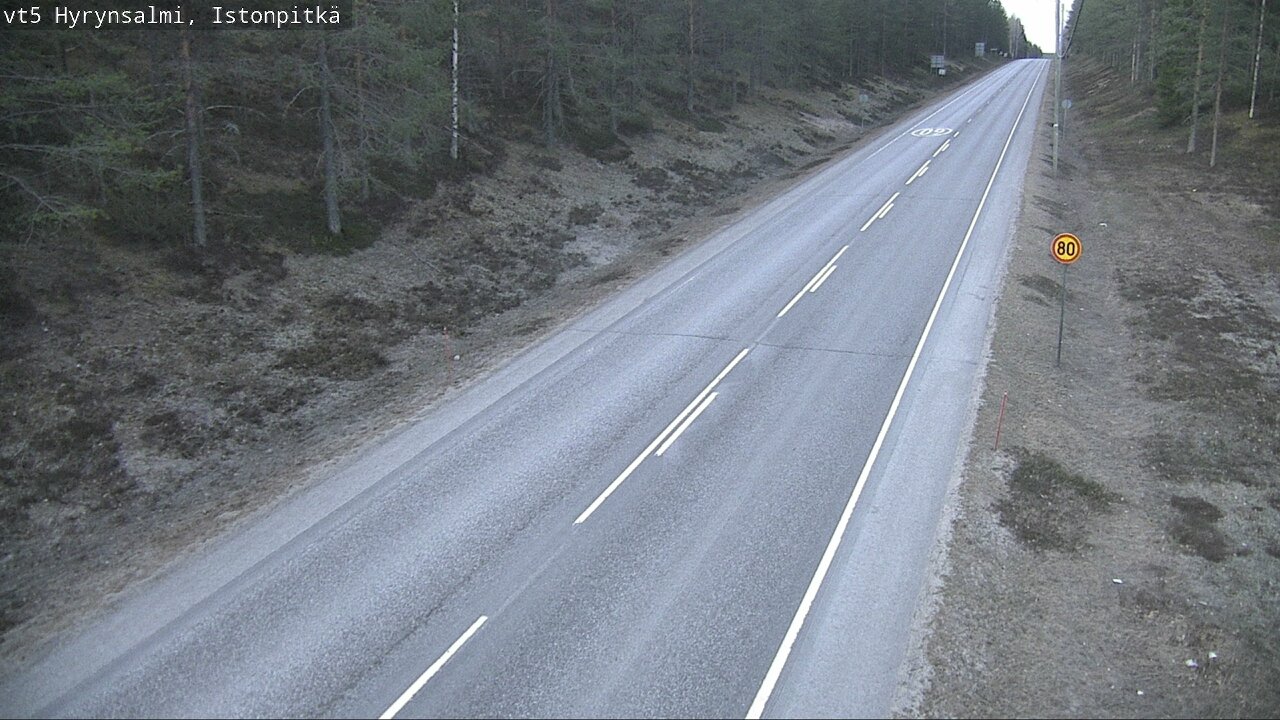 Kelikamerat Kuva Tie 5 Hyrynsalmi, Istonpitkä, Hyrynsalmi, Kainuu