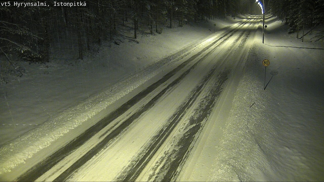 Weather Camera Image Road 5 Hyrynsalmi, Istonpitkä, Hyrynsalmi, Kainuu