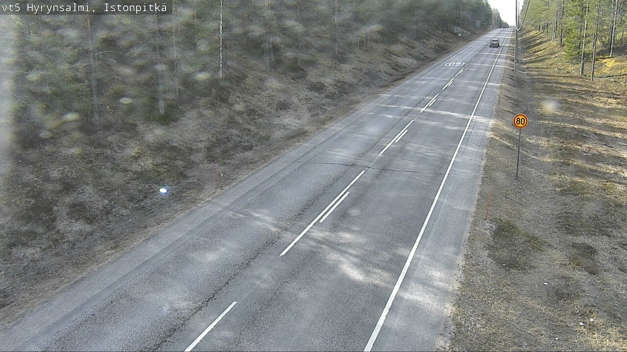 Weather Camera Image Road 5 Hyrynsalmi, Istonpitkä, Hyrynsalmi, Kainuu