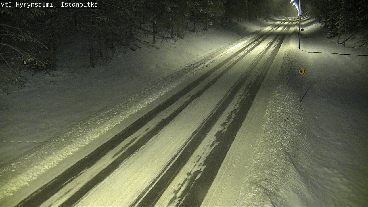Weather Camera Image Road 5 Hyrynsalmi, Istonpitkä, Hyrynsalmi, Kainuu