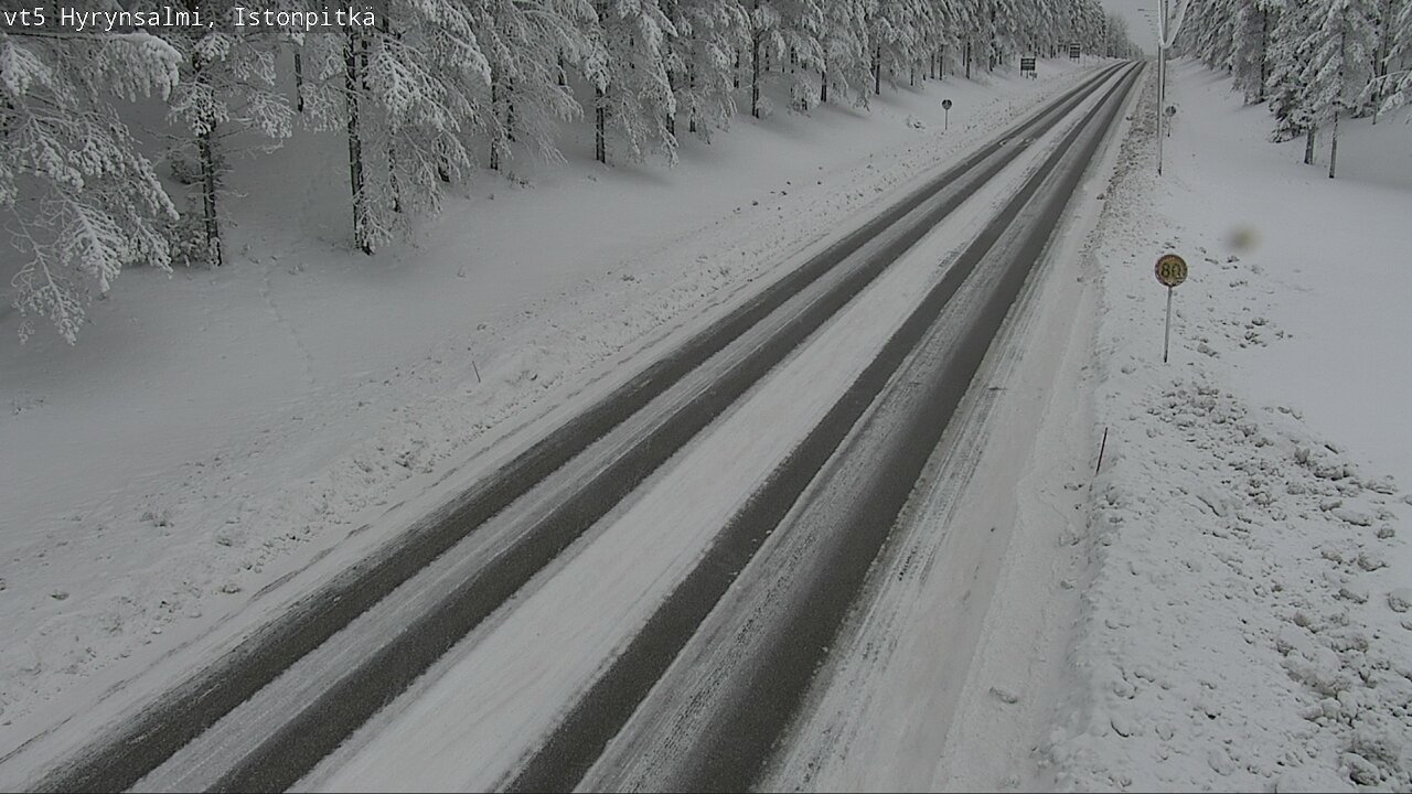 Weather Camera Image Road 5 Hyrynsalmi, Istonpitkä, Hyrynsalmi, Kainuu