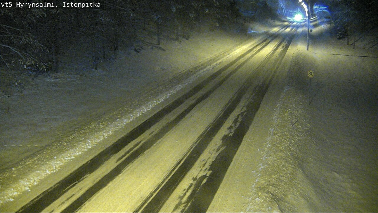 Weather Camera Image Road 5 Hyrynsalmi, Istonpitkä, Hyrynsalmi, Kainuu
