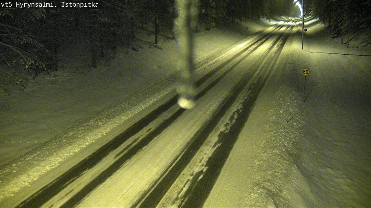 Weather Camera Image Road 5 Hyrynsalmi, Istonpitkä, Hyrynsalmi, Kainuu