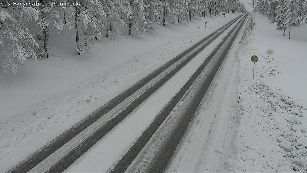 Weather Camera Image Road 5 Hyrynsalmi, Istonpitkä, Hyrynsalmi, Kainuu