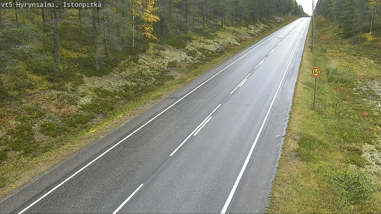 Weather Camera Image Road 5 Hyrynsalmi, Istonpitkä, Hyrynsalmi, Kainuu
