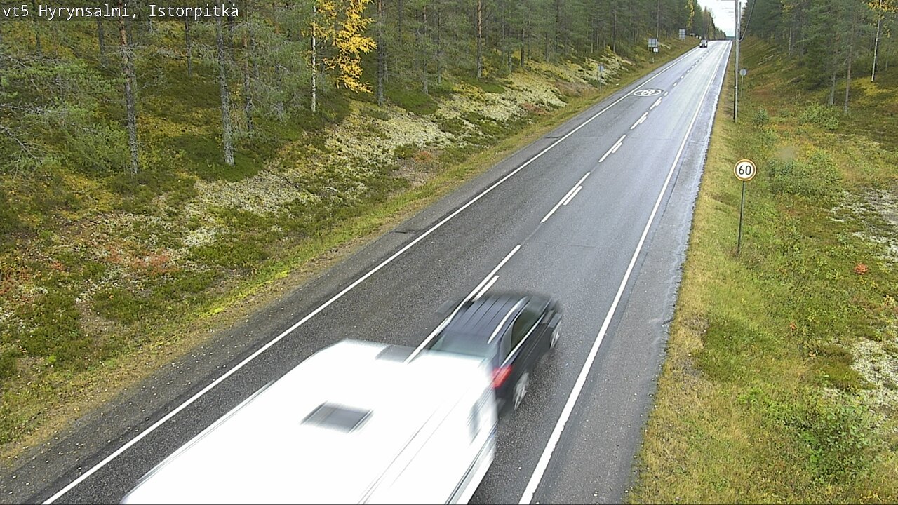 Weather Camera Image Road 5 Hyrynsalmi, Istonpitkä, Hyrynsalmi, Kainuu