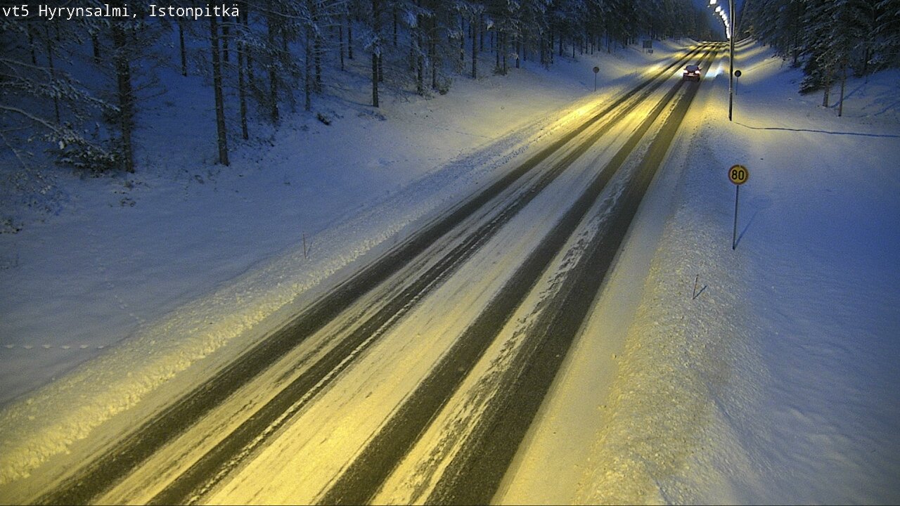 Weather Camera Image Road 5 Hyrynsalmi, Istonpitkä, Hyrynsalmi, Kainuu
