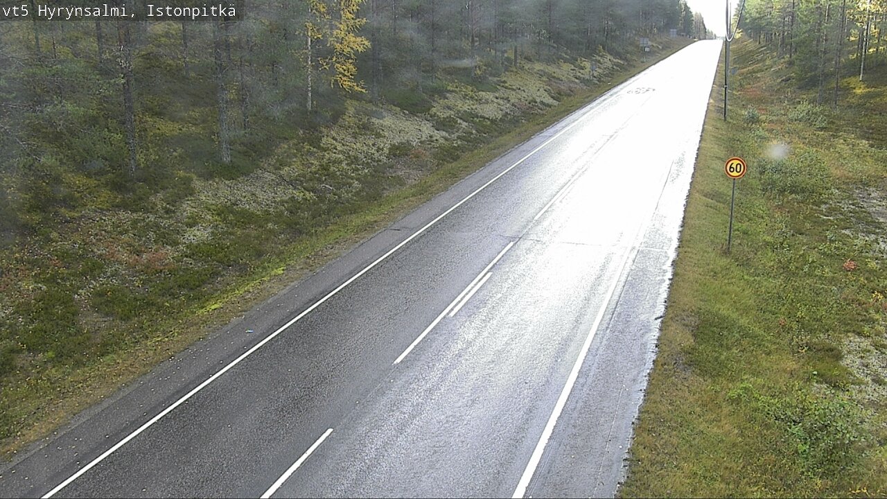 Weather Camera Image Road 5 Hyrynsalmi, Istonpitkä, Hyrynsalmi, Kainuu