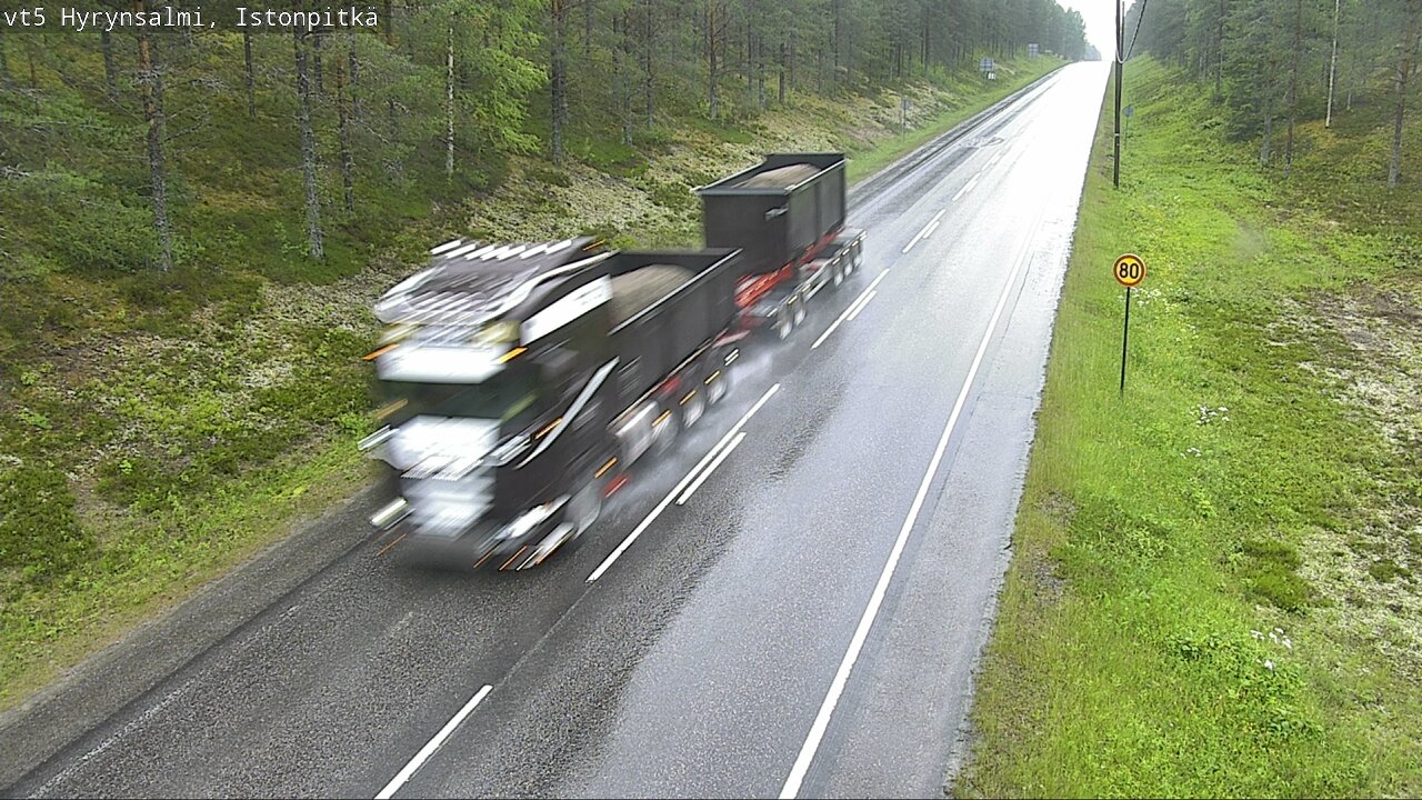 Kelikamerat Kuva Tie 5 Hyrynsalmi, Istonpitkä, Hyrynsalmi, Kainuu