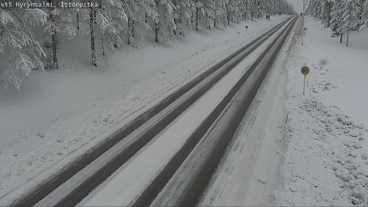 Weather Camera Image Road 5 Hyrynsalmi, Istonpitkä, Hyrynsalmi, Kainuu