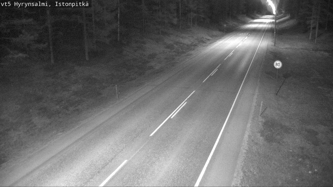 Weather Camera Image Road 5 Hyrynsalmi, Istonpitkä, Hyrynsalmi, Kainuu