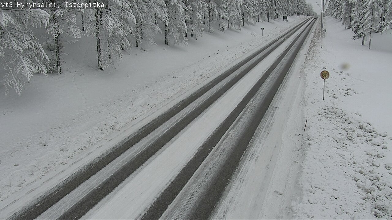 Weather Camera Image Road 5 Hyrynsalmi, Istonpitkä, Hyrynsalmi, Kainuu