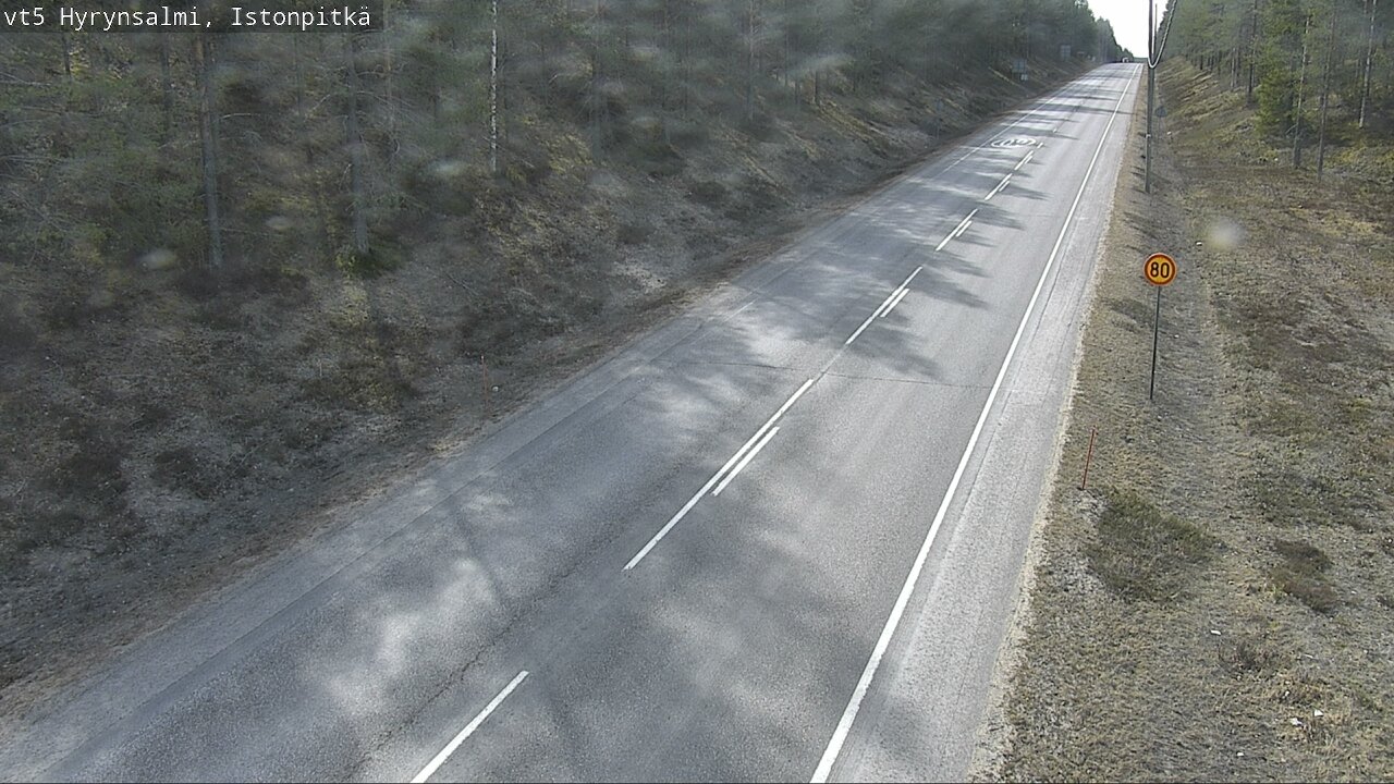 Weather Camera Image Road 5 Hyrynsalmi, Istonpitkä, Hyrynsalmi, Kainuu