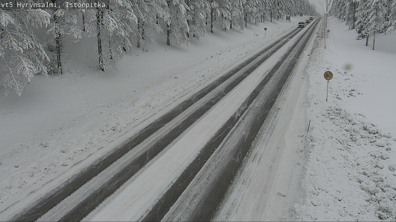 Weather Camera Image Road 5 Hyrynsalmi, Istonpitkä, Hyrynsalmi, Kainuu