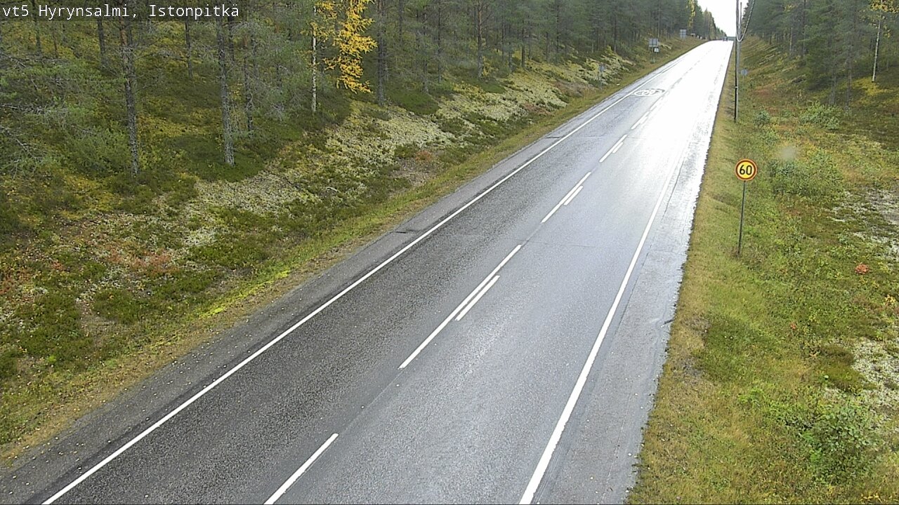Weather Camera Image Road 5 Hyrynsalmi, Istonpitkä, Hyrynsalmi, Kainuu