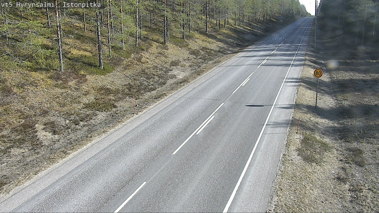 Weather Camera Image Road 5 Hyrynsalmi, Istonpitkä, Hyrynsalmi, Kainuu