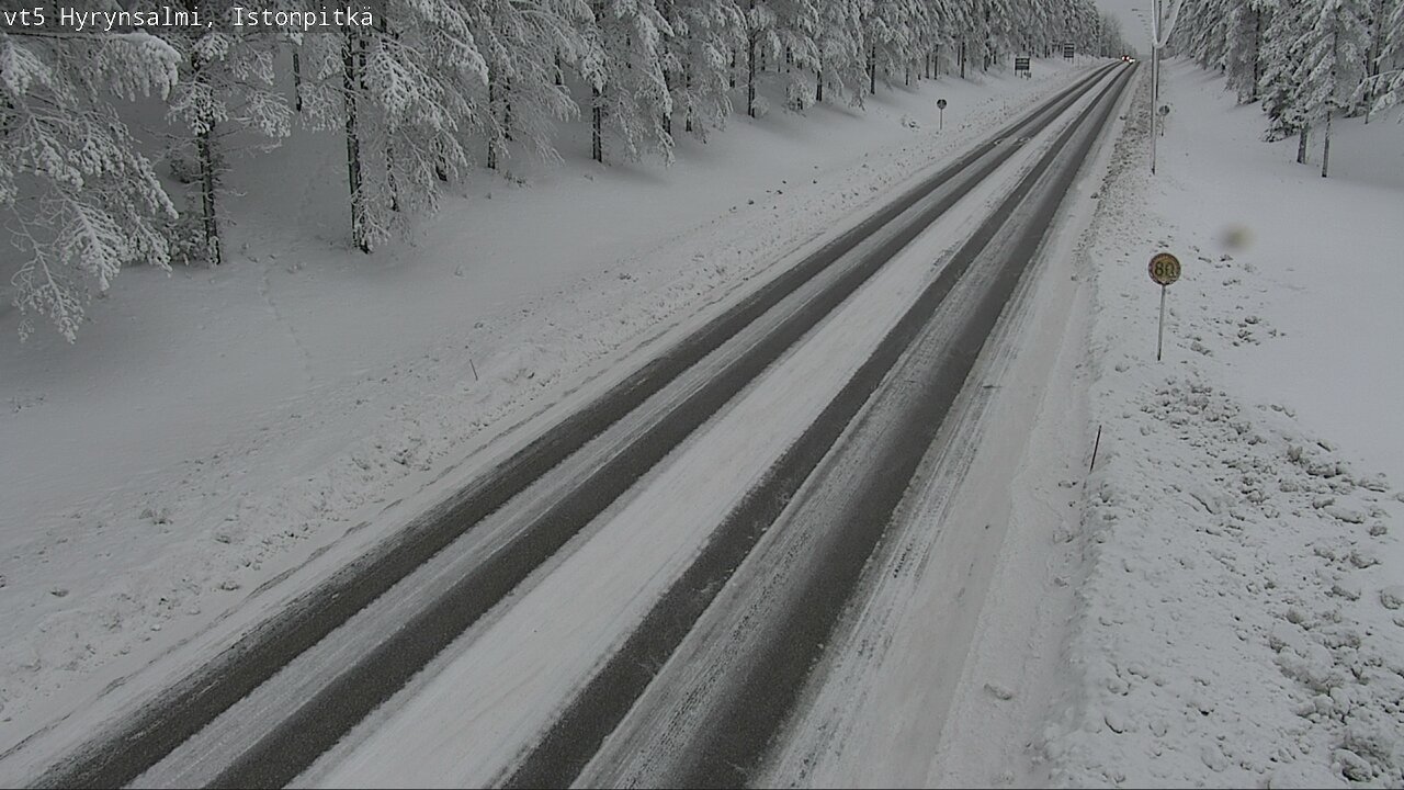 Weather Camera Image Road 5 Hyrynsalmi, Istonpitkä, Hyrynsalmi, Kainuu