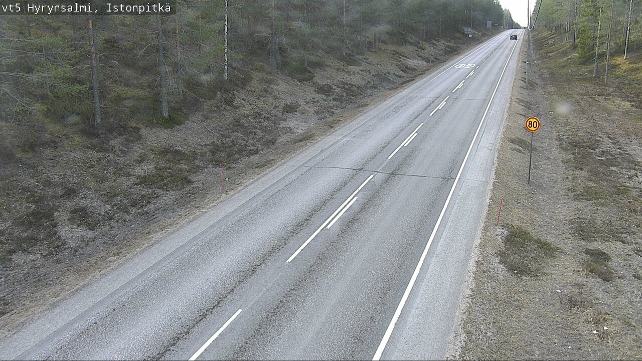 Weather Camera Image Road 5 Hyrynsalmi, Istonpitkä, Hyrynsalmi, Kainuu