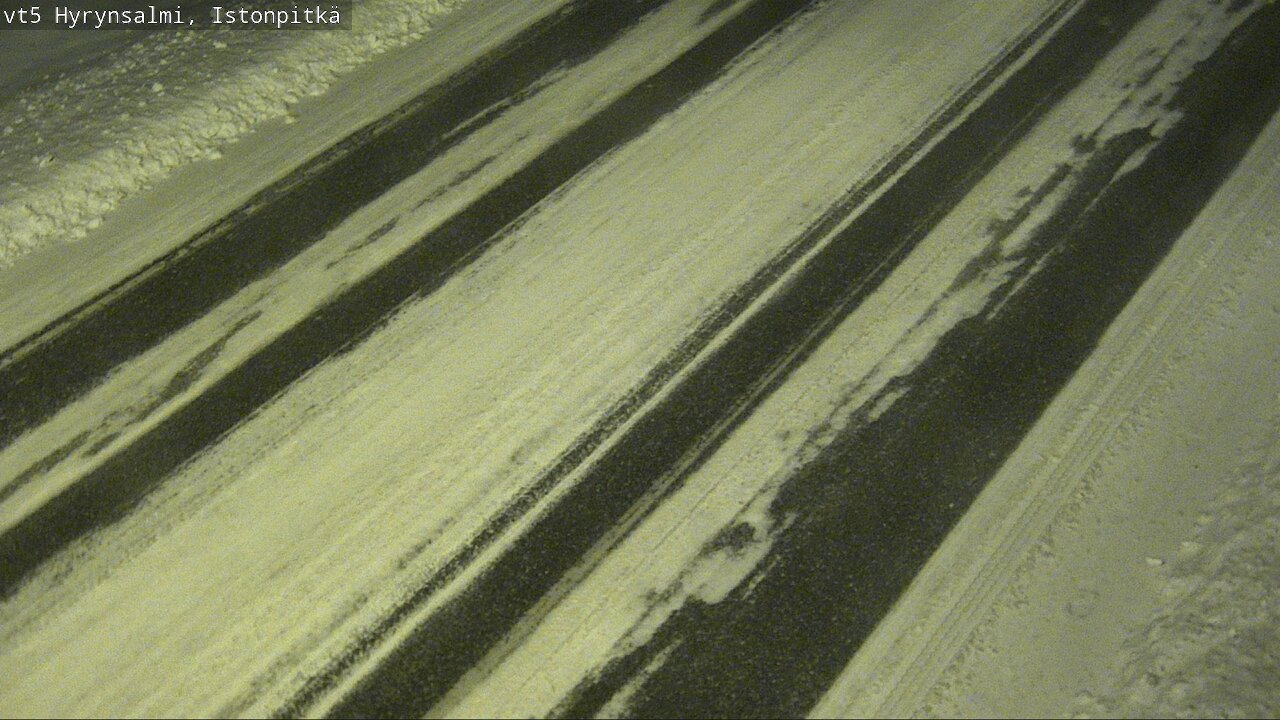 Weather Camera Image Väg 5 Hyrynsalmi, Istonpitkä, Hyrynsalmi, Kainuu