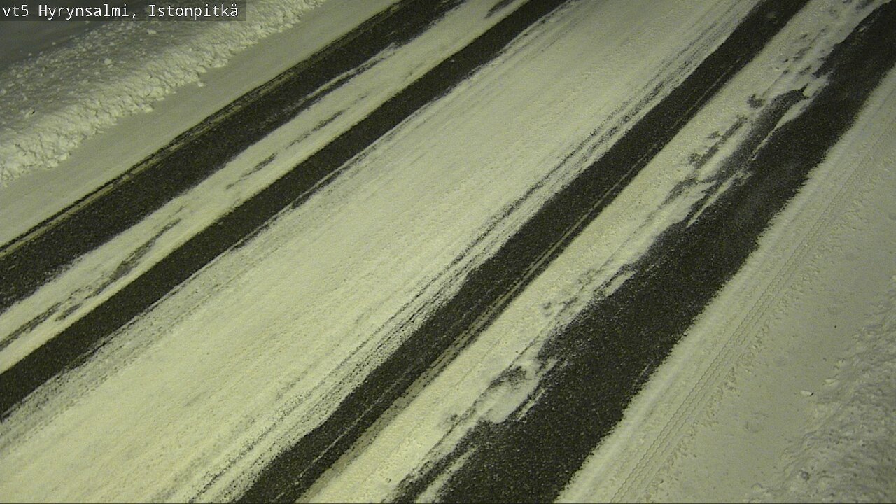 Weather Camera Image Väg 5 Hyrynsalmi, Istonpitkä, Hyrynsalmi, Kainuu