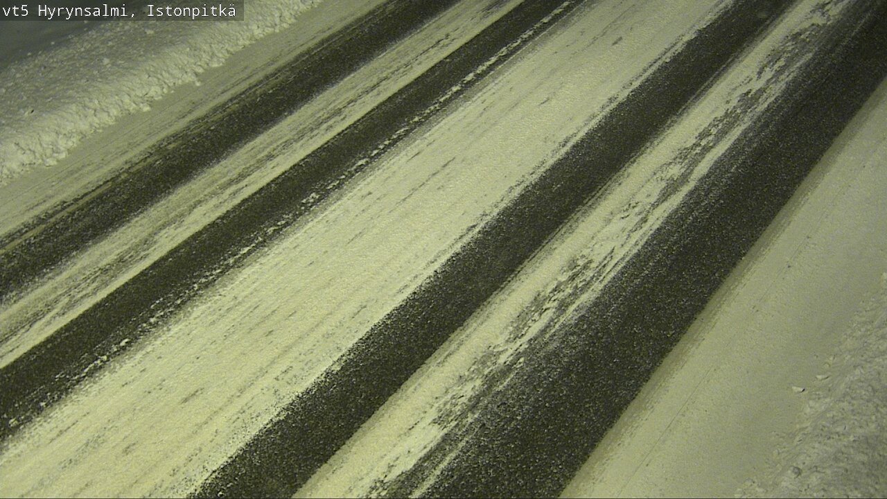 Weather Camera Image Väg 5 Hyrynsalmi, Istonpitkä, Hyrynsalmi, Kainuu