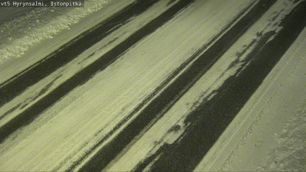 Weather Camera Image Väg 5 Hyrynsalmi, Istonpitkä, Hyrynsalmi, Kainuu