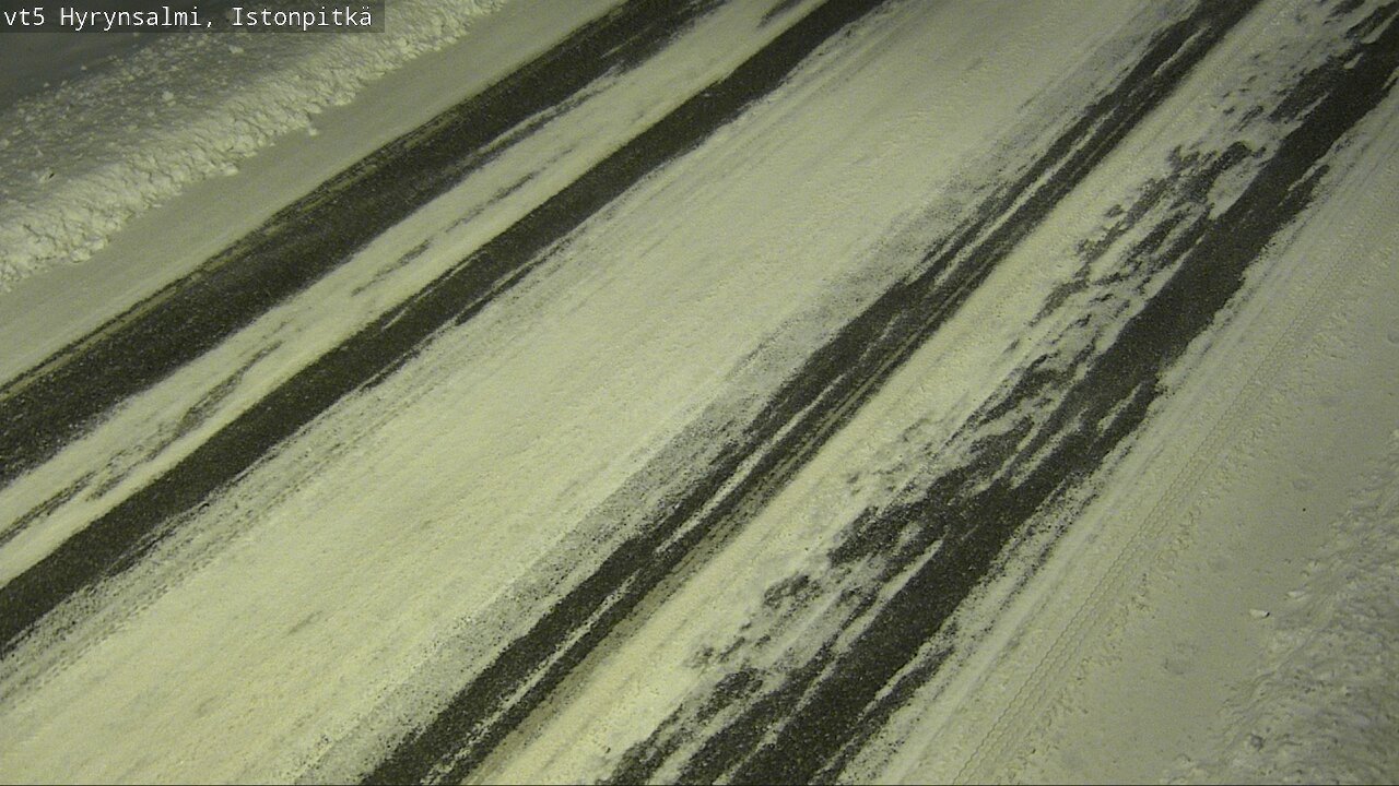 Weather Camera Image Väg 5 Hyrynsalmi, Istonpitkä, Hyrynsalmi, Kainuu