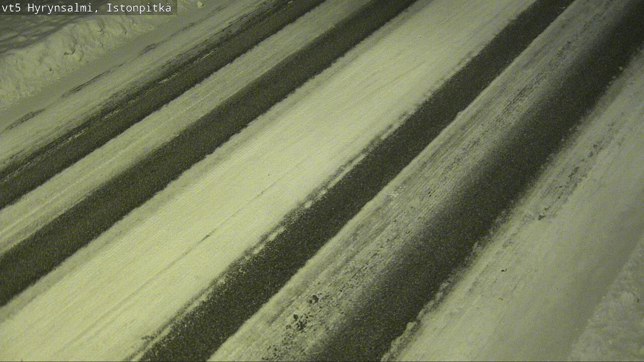 Weather Camera Image Väg 5 Hyrynsalmi, Istonpitkä, Hyrynsalmi, Kainuu
