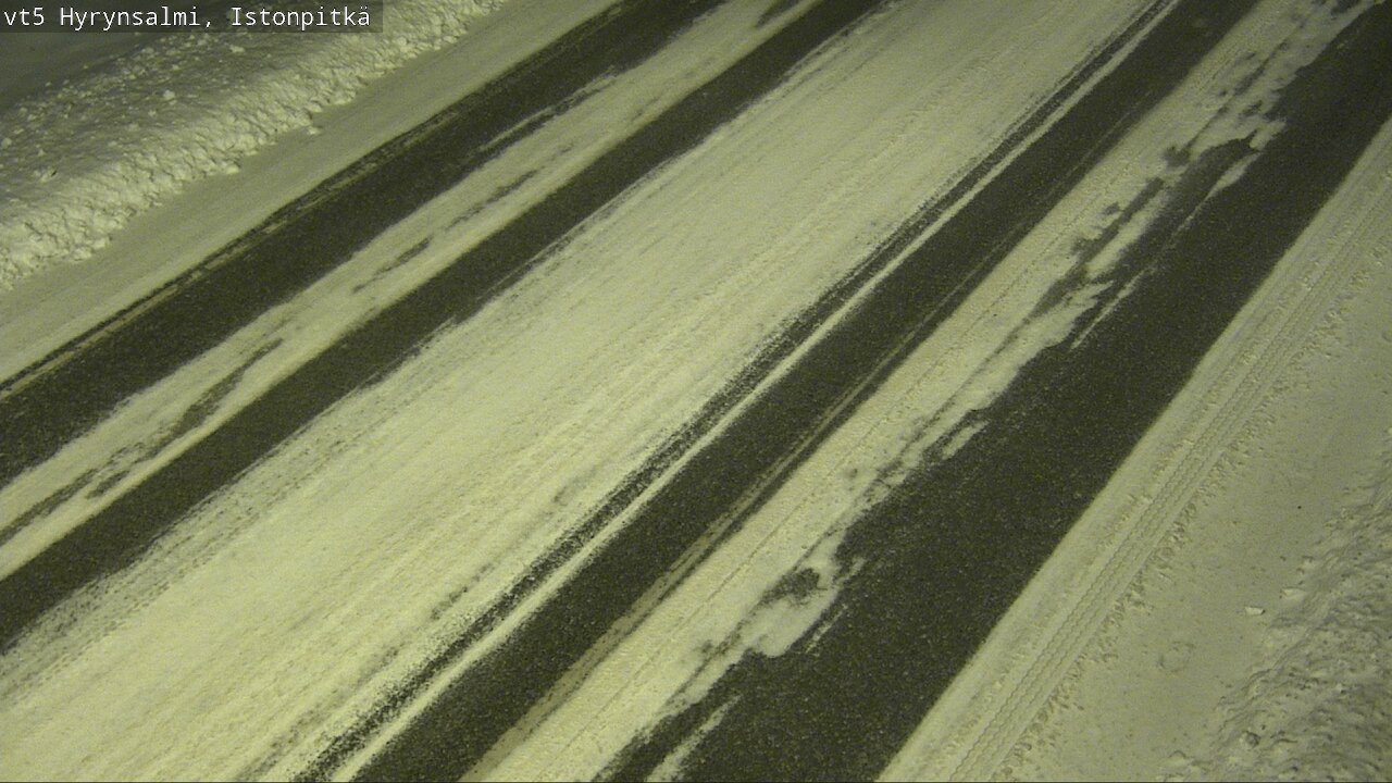Weather Camera Image Väg 5 Hyrynsalmi, Istonpitkä, Hyrynsalmi, Kainuu