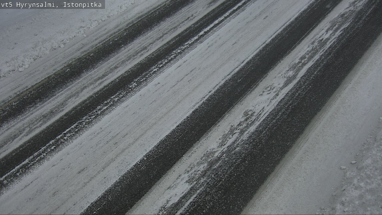 Weather Camera Image Väg 5 Hyrynsalmi, Istonpitkä, Hyrynsalmi, Kainuu