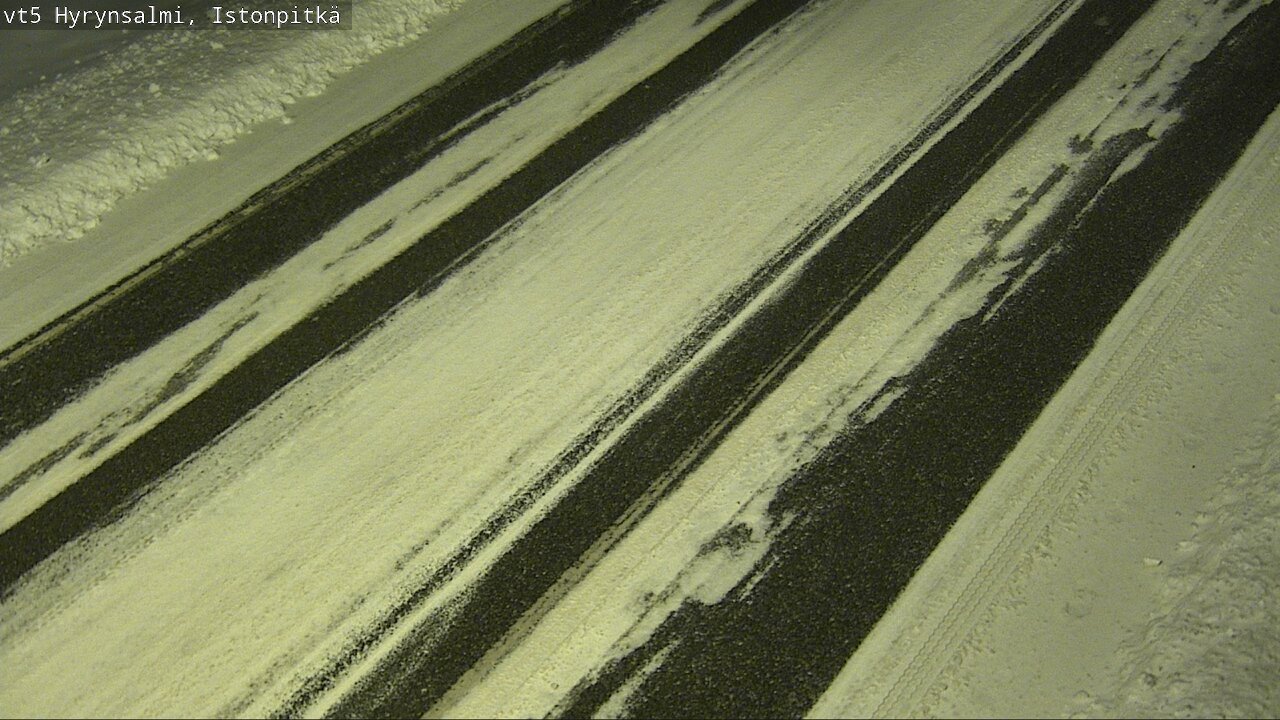 Weather Camera Image Väg 5 Hyrynsalmi, Istonpitkä, Hyrynsalmi, Kainuu