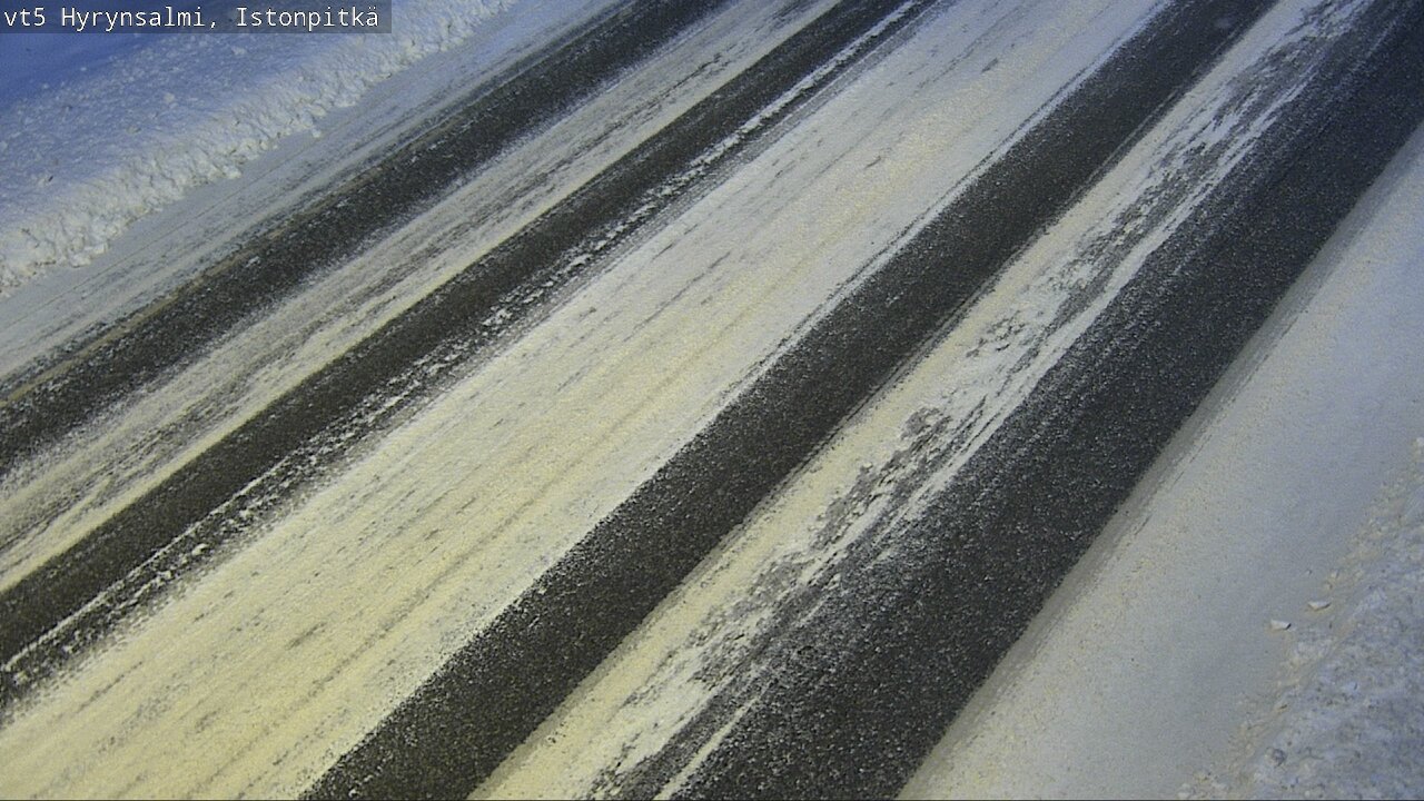 Weather Camera Image Väg 5 Hyrynsalmi, Istonpitkä, Hyrynsalmi, Kainuu