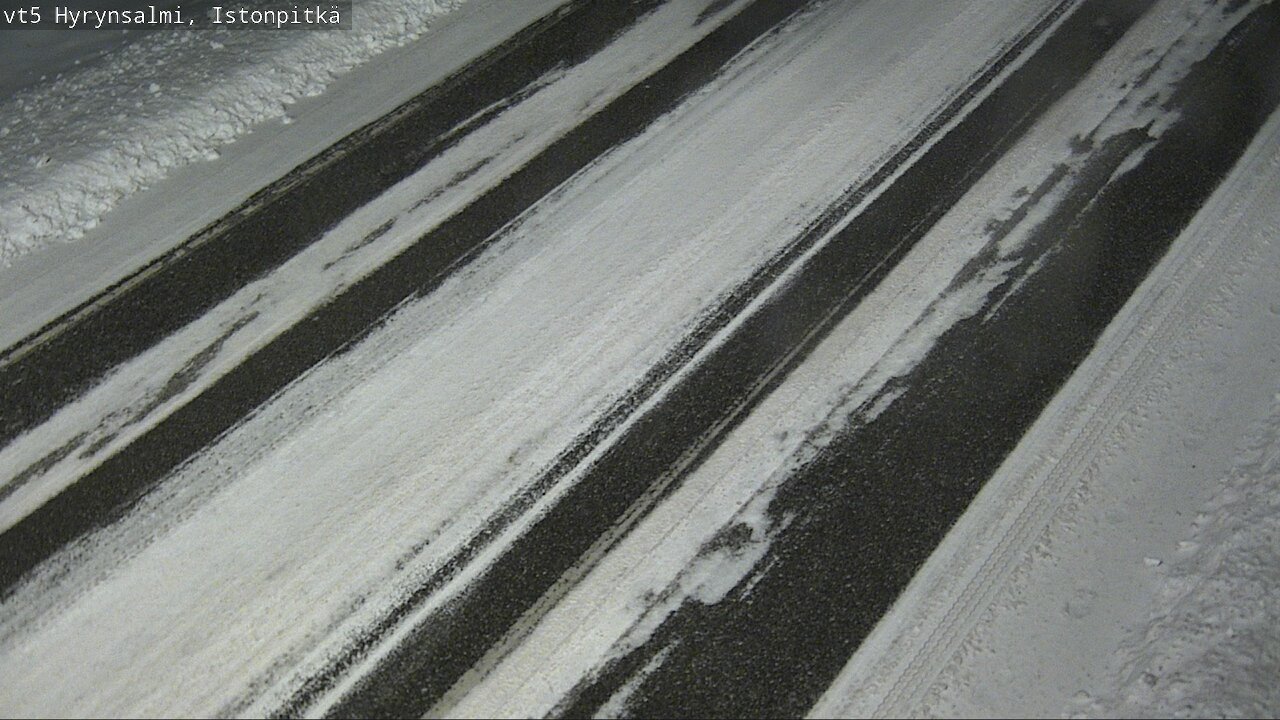 Weather Camera Image Väg 5 Hyrynsalmi, Istonpitkä, Hyrynsalmi, Kainuu